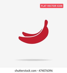 Banana icon. Vector concept illustration for design.