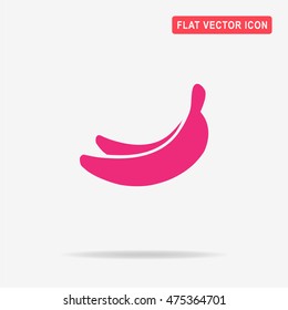 Banana icon. Vector concept illustration for design.