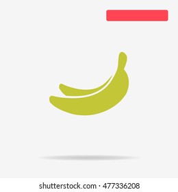 Banana icon. Vector concept illustration for design.