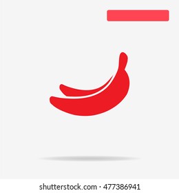 Banana icon. Vector concept illustration for design.