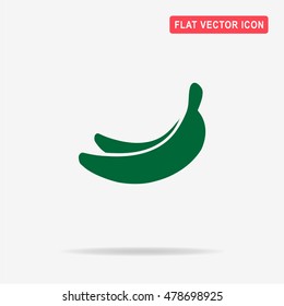 Banana icon. Vector concept illustration for design.