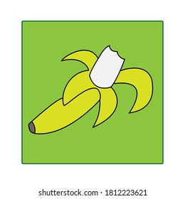 Banana icon vector design illustration background