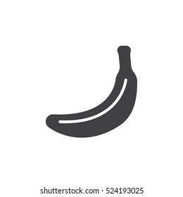 Banana icon vector, filled flat sign, solid pictogram isolated on white, logo illustration
