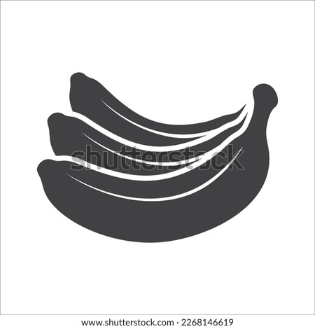 Banana icon vector. Banana fruit icon isolated on white background. Banana icon in trendy flat style vector. Vector illustration