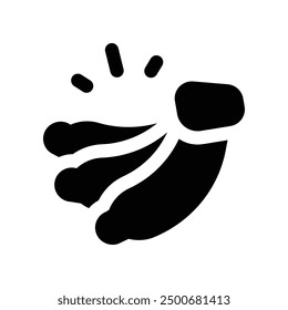 banana icon. vector glyph icon for your website, mobile, presentation, and logo design.