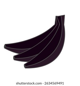 Banana icon, banana vector illustration