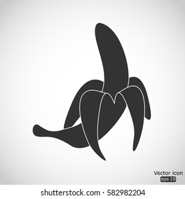 Banana icon - vector  illustration