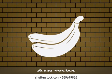 banana icon vector illustration