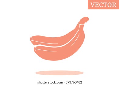 banana icon vector illustration.