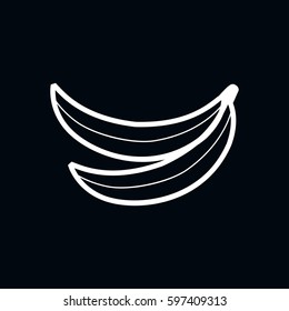 banana icon vector illustration
