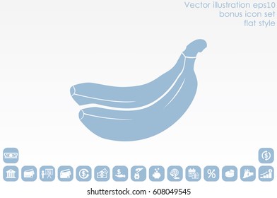 banana icon vector illustration