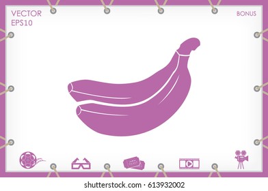 banana icon vector illustration