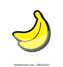 banana icon vector illustration eps 10