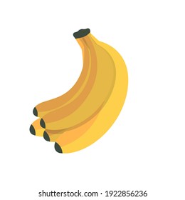 Banana-Ikone. Vektorgrafik in flachem Design