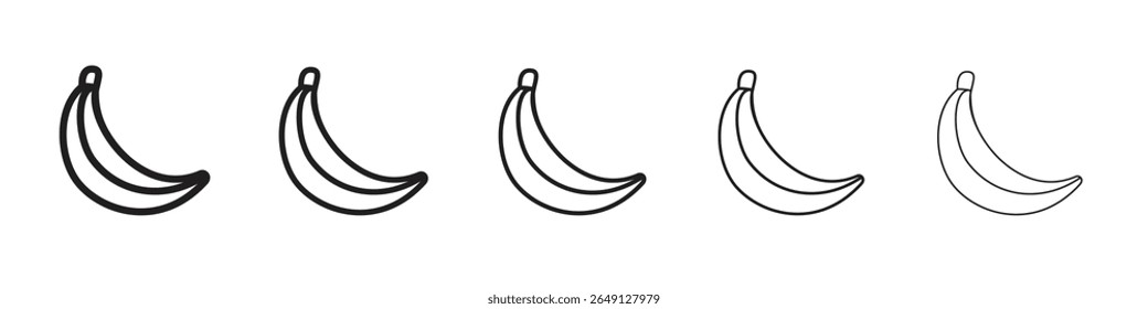 Banana icon vector illustration isolated