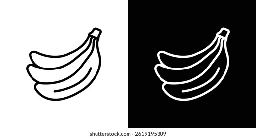 Banana icon. vector illustration, pictogram isolated. editable