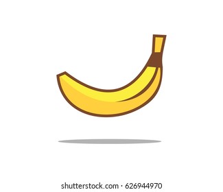 banana icon vector illustration template