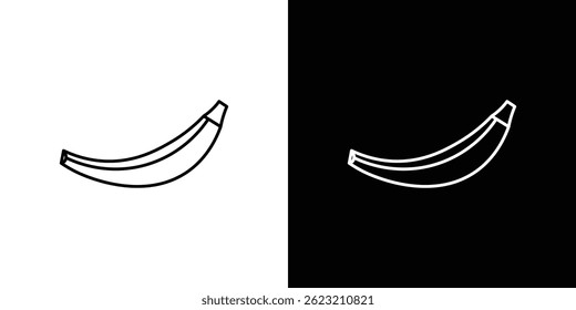 Ilustração de vetor de ícone de banana para web e celular