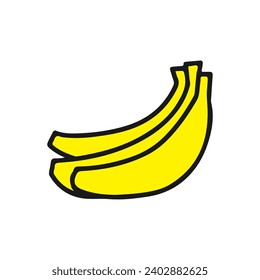 banana icon vector ilustration logo design