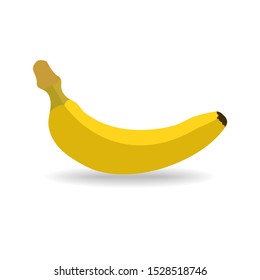 banana icon, vector banana icon, isolated flat banana icon - Vector