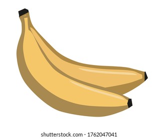 banana icon, vector banana icon, isolated flat banana icon