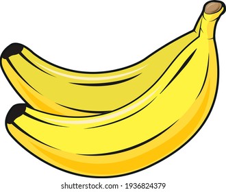 icono del plátano, icono del plátano vectorial, icono del plátano plano aislado	