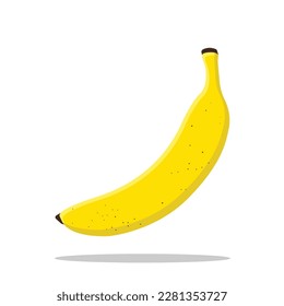 Icono de plátano, icono de vectores bananeros, icono aislado de plátanos planos