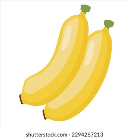 banana icon, vector banana icon, isolated flat banana icon