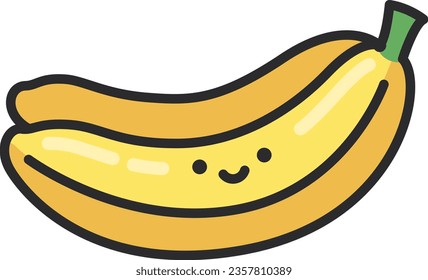 Banana icon vector isolated on white background for your web and mobile app design, Banana logo concept