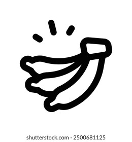 banana icon. vector line icon for your website, mobile, presentation, and logo design.