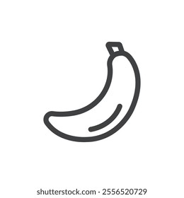 Banana icon Vector logo outline