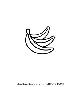 banana icon vector logo template