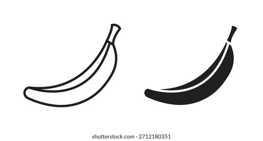 Banana icon in vector. Logotype