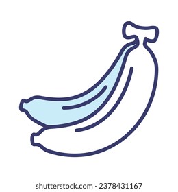 Banana icon vector sign and symbol on trendy design for design and print.