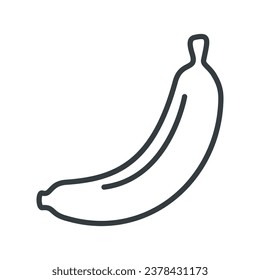 Banana icon vector sign and symbol on trendy design for design and print.