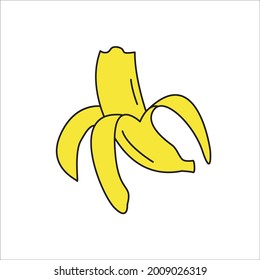 símbolo de iconos de banana elementos vectores para web infográfica