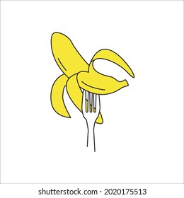 banana icons symbol vector elements for infographic web