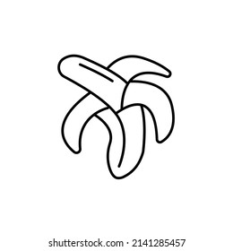 Banana icons  symbol vector elements for infographic web