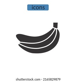 banana icons  symbol vector elements for infographic web