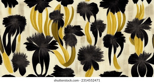 Banana ikat tribal boho ata los colores de la mueca flor papel de pared sin costura. Motif étnica hecha a mano bello arte Ikat. Arte de fondo étnico abstracto floral rosa. 