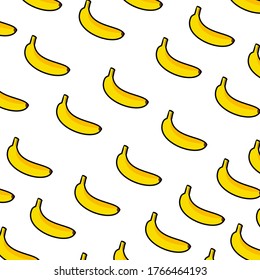 
banana. illustration of a banana in a flat style.