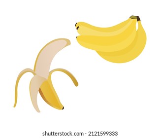 Banana illustration in high resolution for many type of use.