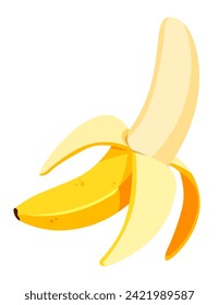 Banana illustration isolated on white background