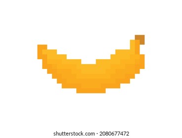 Bananengrafik mit Pixelthema