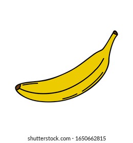 Banana illustration sign. fruit vector icon. vitamins symbol.