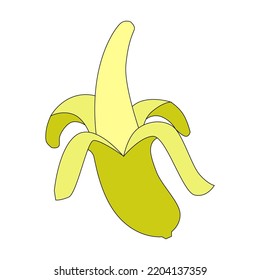 Banana Illustration Vector, for complement in editing
