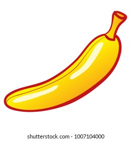 Banana illustration Vector Flat design.