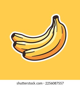 Banana illustration vector flat design