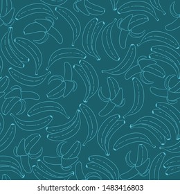 Banana Irregular Seamless Pattern. Unique and Trendy irregular seamless pattern background for your unique design.