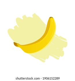 Banana isolated on white background
